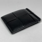 Bottega Veneta Card Case Maxi Intrecciato Cassette Leather Black — view 2