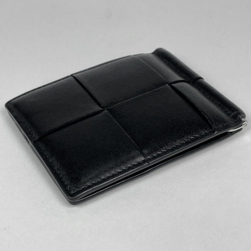 Bottega Veneta Card Case Maxi Intrecciato Cassette Leather Black — view 2