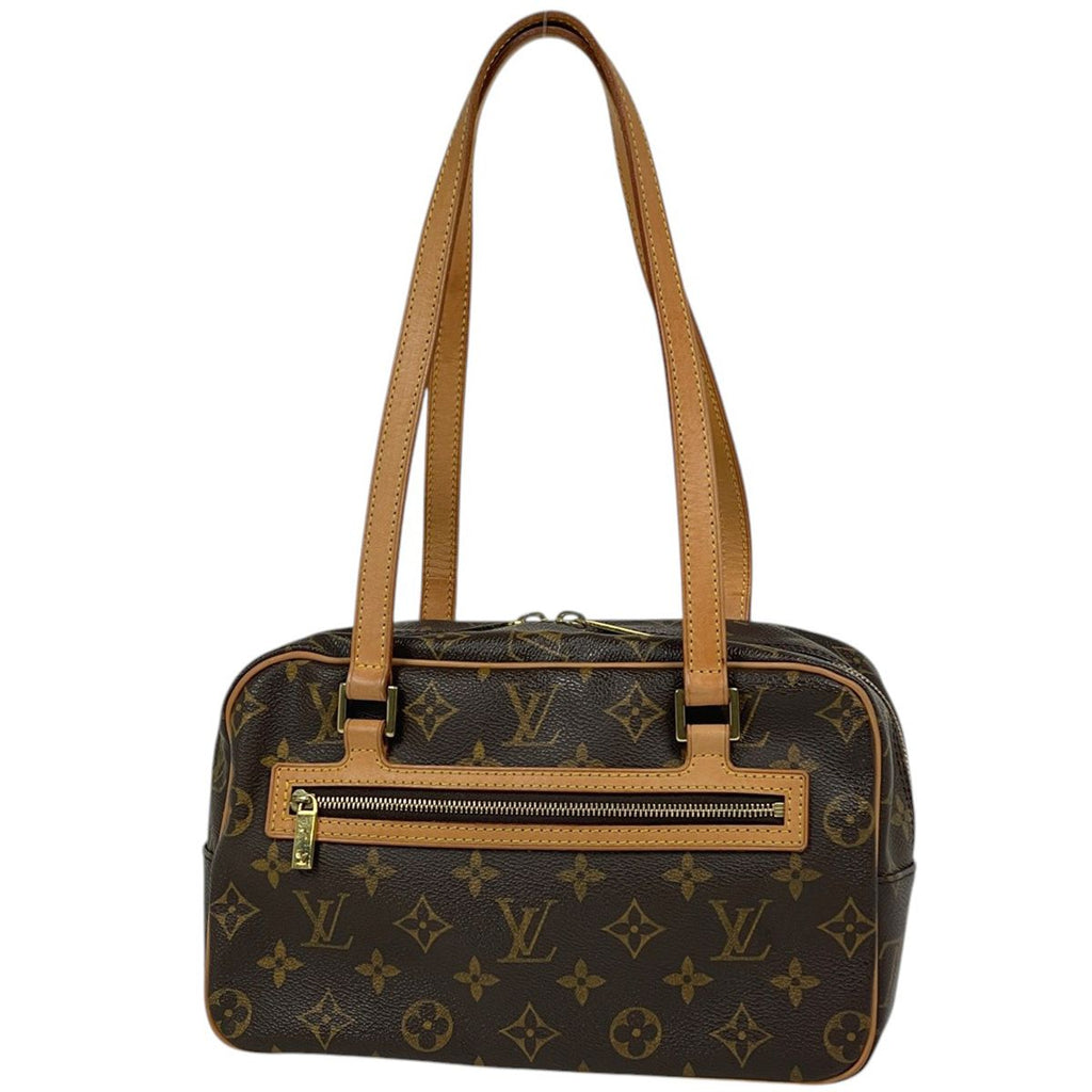 Louis Vuitton Cite MM Shoulder Bag Monogram Brown