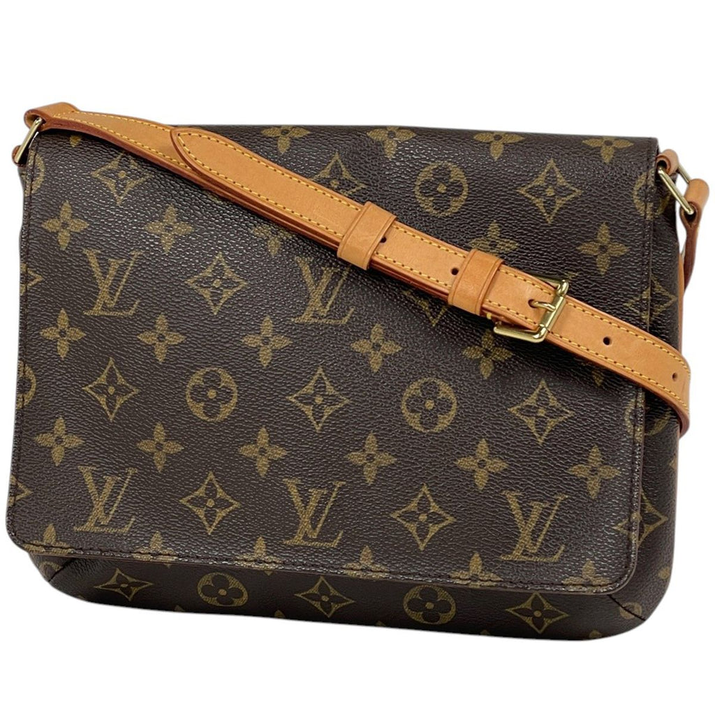 Louis Vuitton Musette Tango Shoulder Bag Monogram Brown
