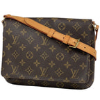 Louis Vuitton Musette Tango Shoulder Bag Monogram Brown