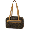Louis Vuitton Cite MM Shoulder Bag Monogram Brown