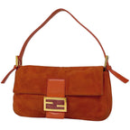 Fendi Shoulder Bag Zuccalogo Suede