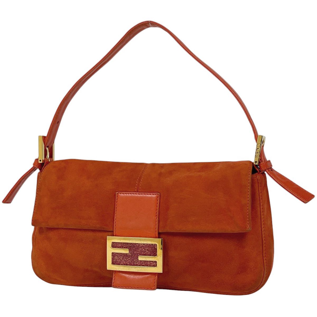 Fendi Shoulder Bag Zuccalogo Suede