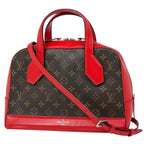 Louis Vuitton PM Handbag 2-Way Monogram Brown Coquelicot