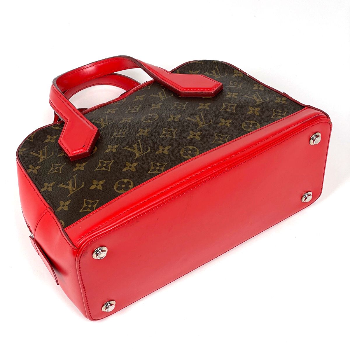 Louis Vuitton PM Handbag 2-Way Monogram Brown Coquelicot — view 2