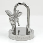 Hermes Bag Charm Cadena Metal Silver — view 2