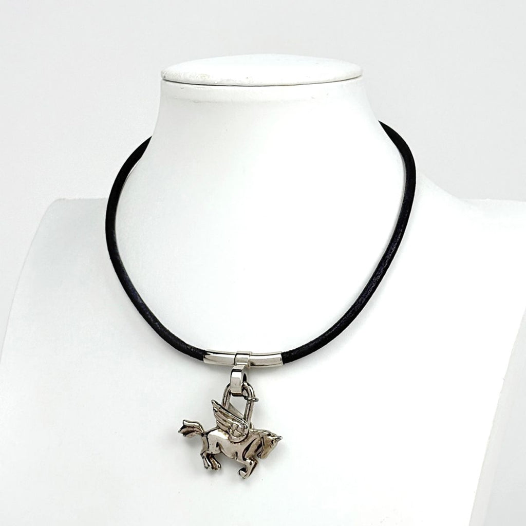 Hermes Necklace Cadena Choker Metal Silver — view 5