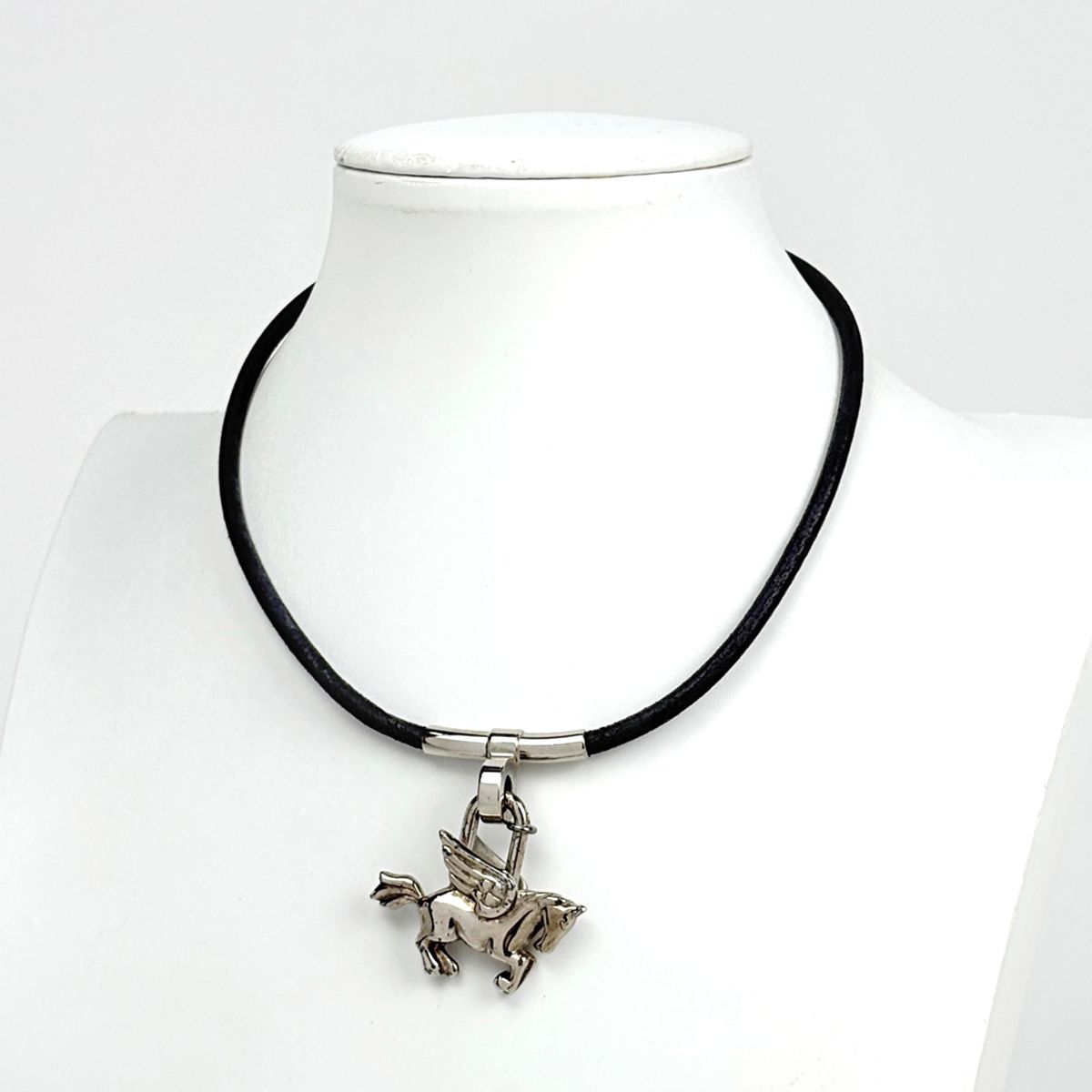 Hermes Necklace Cadena Choker Metal Silver — view 5