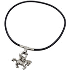 Hermes Necklace Cadena Choker Metal Silver