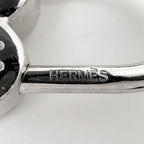 Hermes Bag Charm Heart Pendant Key Limited Metal Silver — view 4