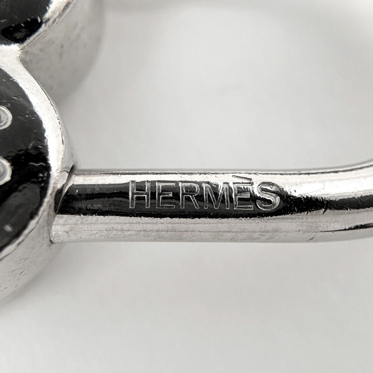 Hermes Bag Charm Heart Pendant Key Limited Metal Silver — view 4