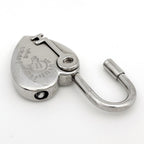 Hermes Bag Charm Heart Pendant Key Limited Metal Silver — view 3