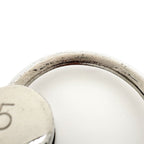 Chanel Charm CC Logo Padlock Metal Silver Keychain — view 5