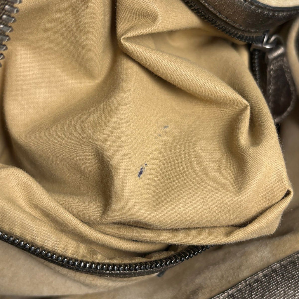 Bottega Veneta Shoulder Bag Intrecciato Leather Gold — view 8