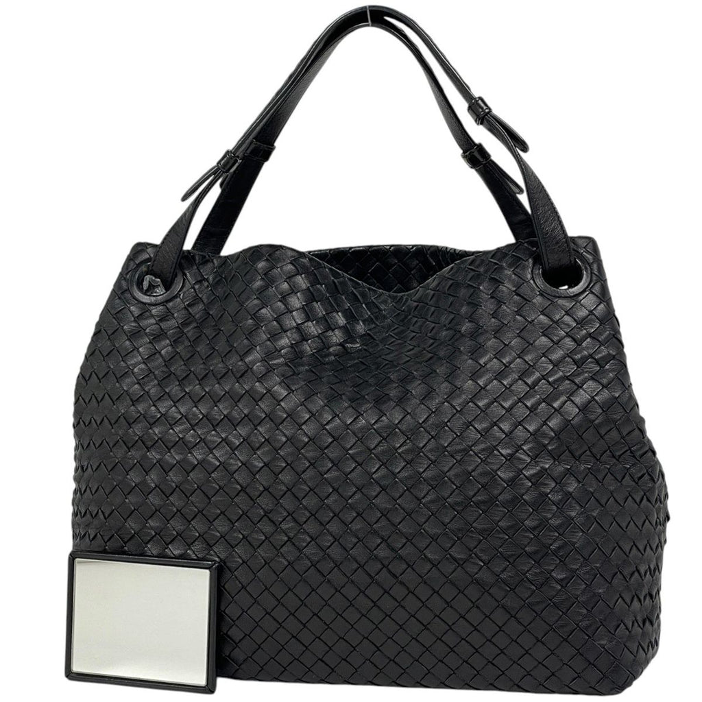 Bottega Veneta Tote Intrecciato Leather Black
