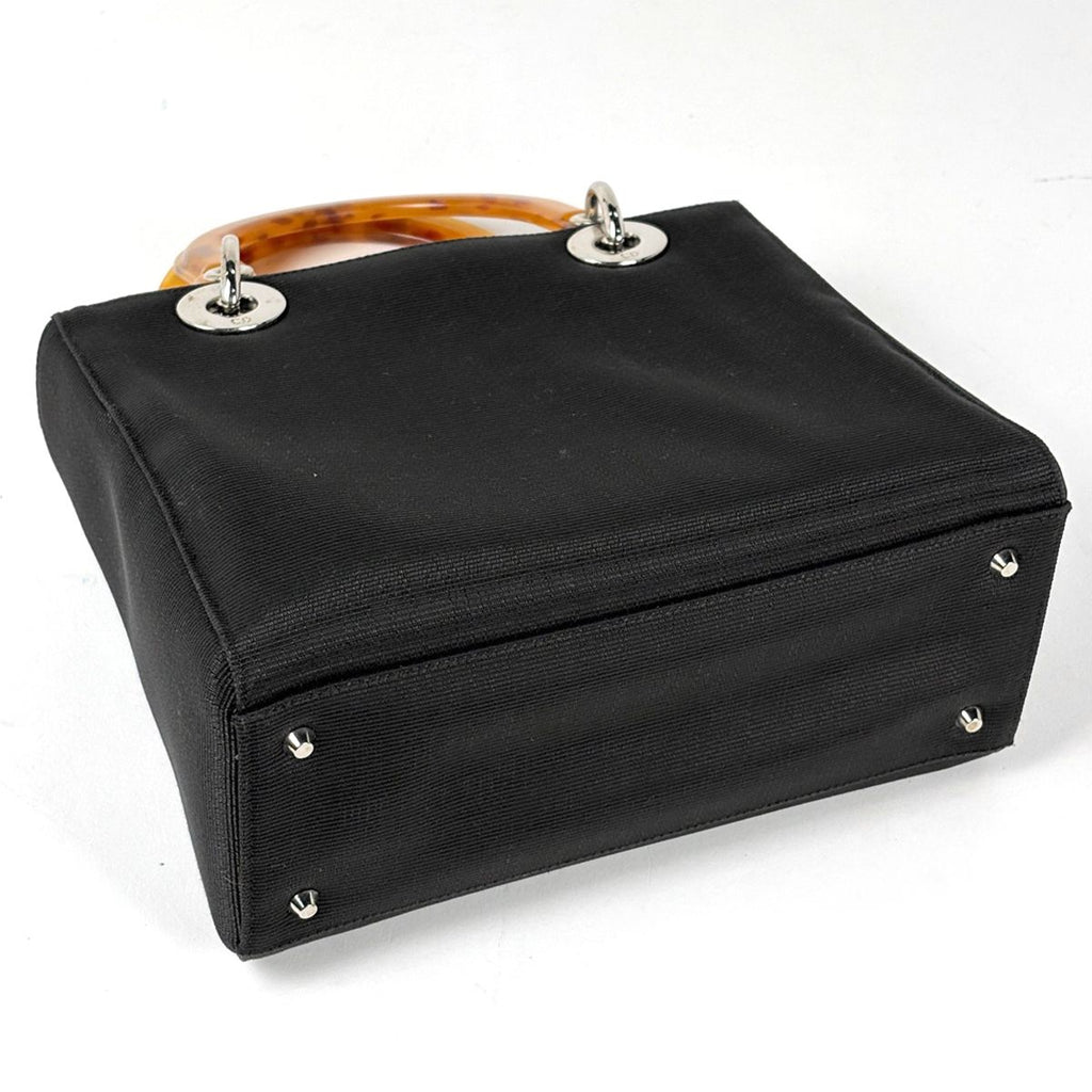 Dior Handbag Lady Cannage 2-Way Canvas Black — view 2