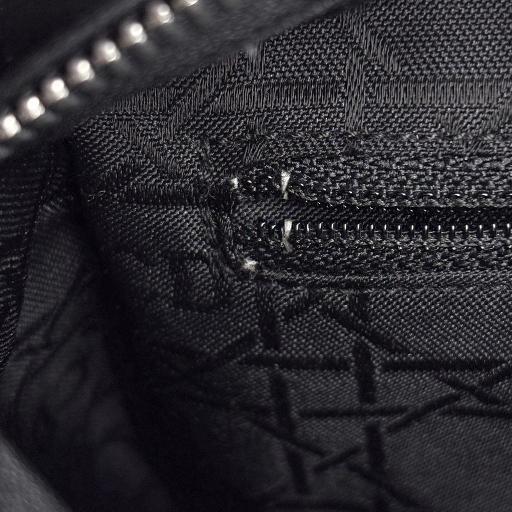 Dior Handbag Lady Cannage 2-Way Canvas Black — view 7