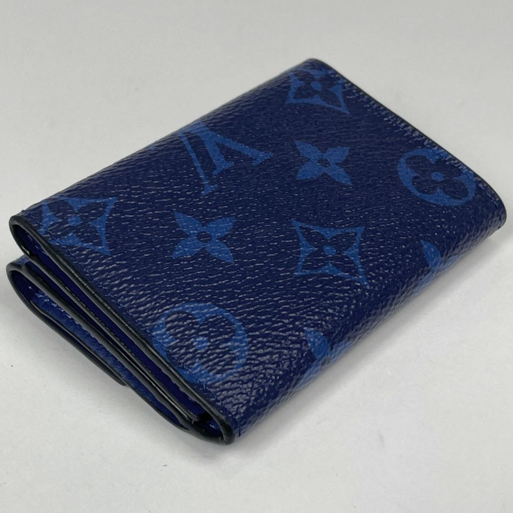 Louis Vuitton Discovery Compact Wallet Bi Foldwallet Taigarama Cobalt Blue — view 2