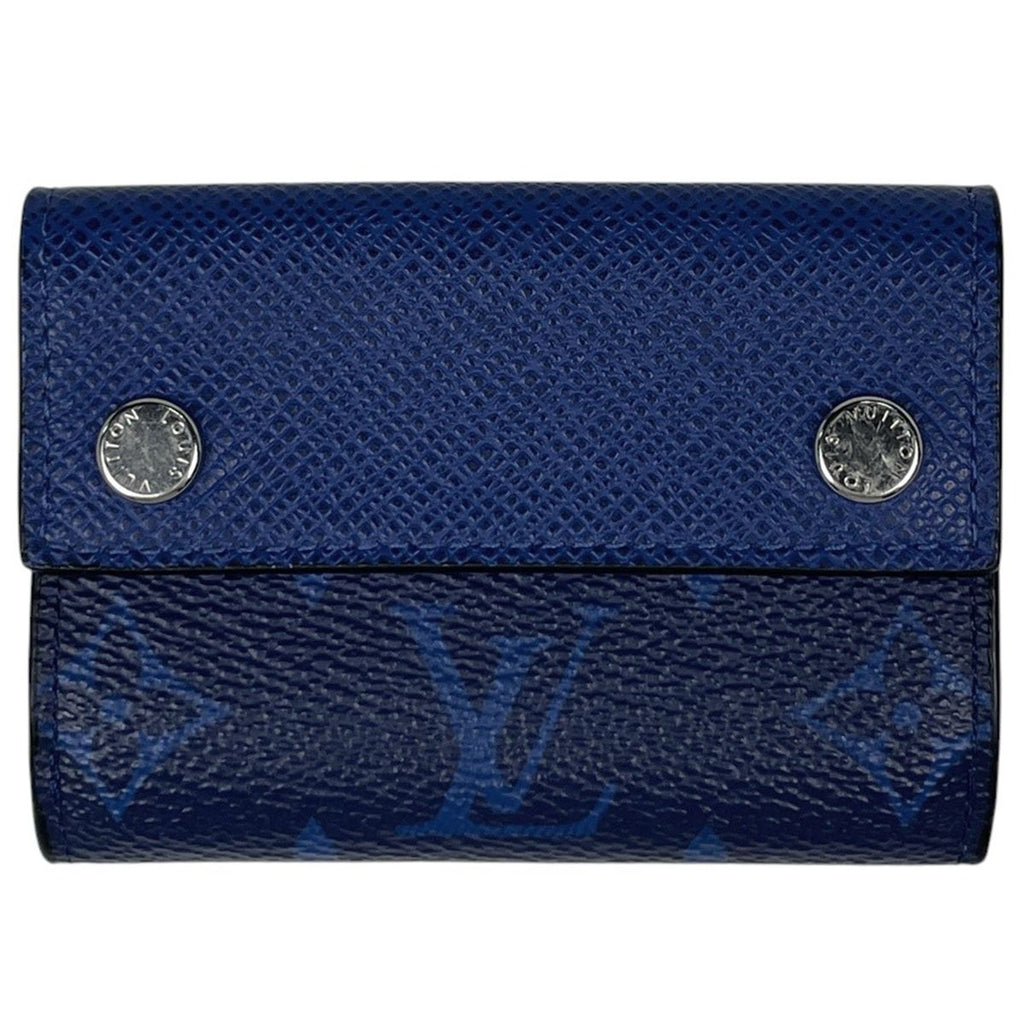 Louis Vuitton Discovery Compact Wallet Bi Foldwallet Taigarama Cobalt Blue