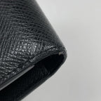 Louis Vuitton Portefeuille Multiple Fold Wallet Taiga Noir — view 3