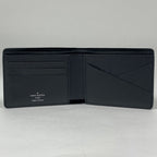 Louis Vuitton Portefeuille Multiple Fold Wallet Taiga Noir — view 6