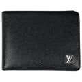 Louis Vuitton Portefeuille Multiple Fold Wallet Taiga Noir