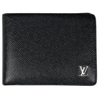 Louis Vuitton Portefeuille Multiple Fold Wallet Taiga Noir