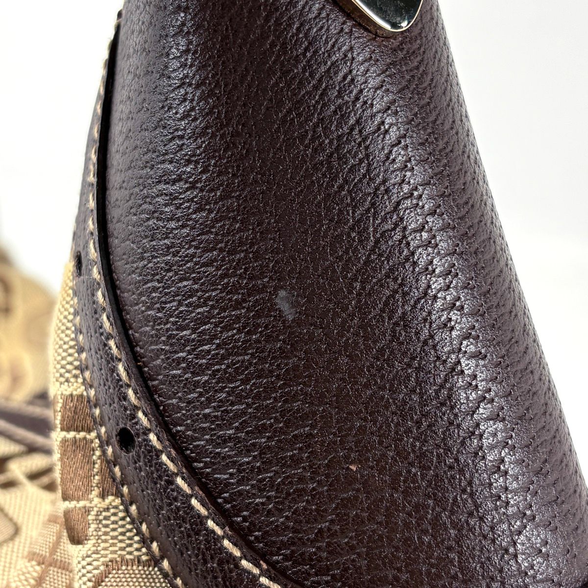 Gucci Handbag Horsebit Canvas Brown — view 4