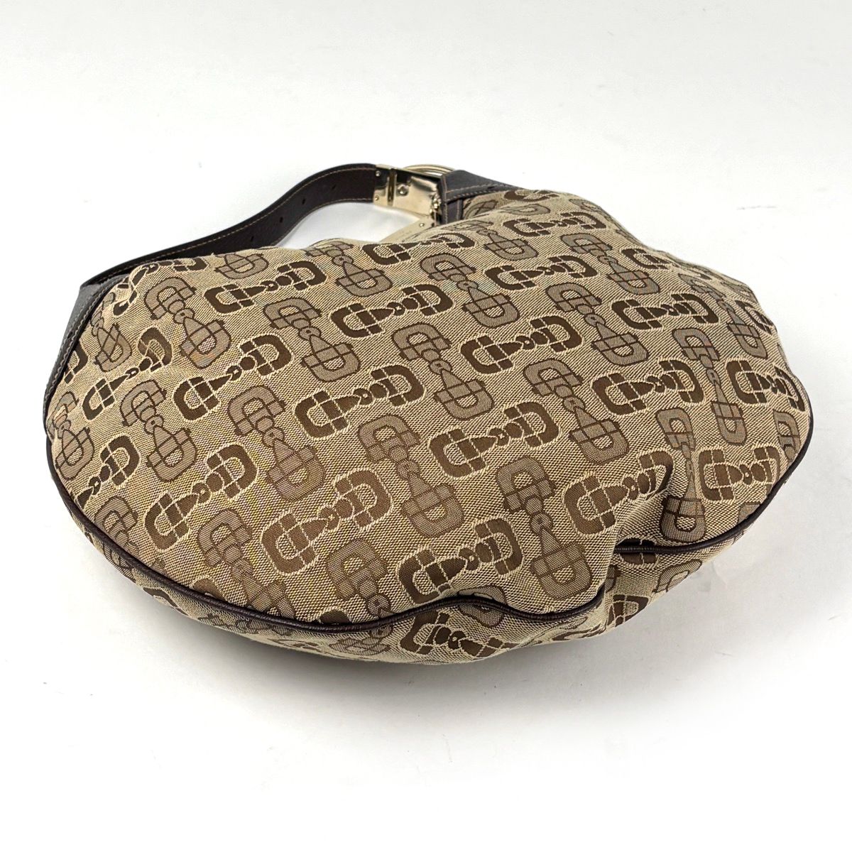 Gucci Handbag Horsebit Canvas Brown — view 2