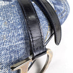 Dior Saddle Bag Denim Light Blue — view 5