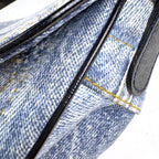Dior Saddle Bag Denim Light Blue — view 4