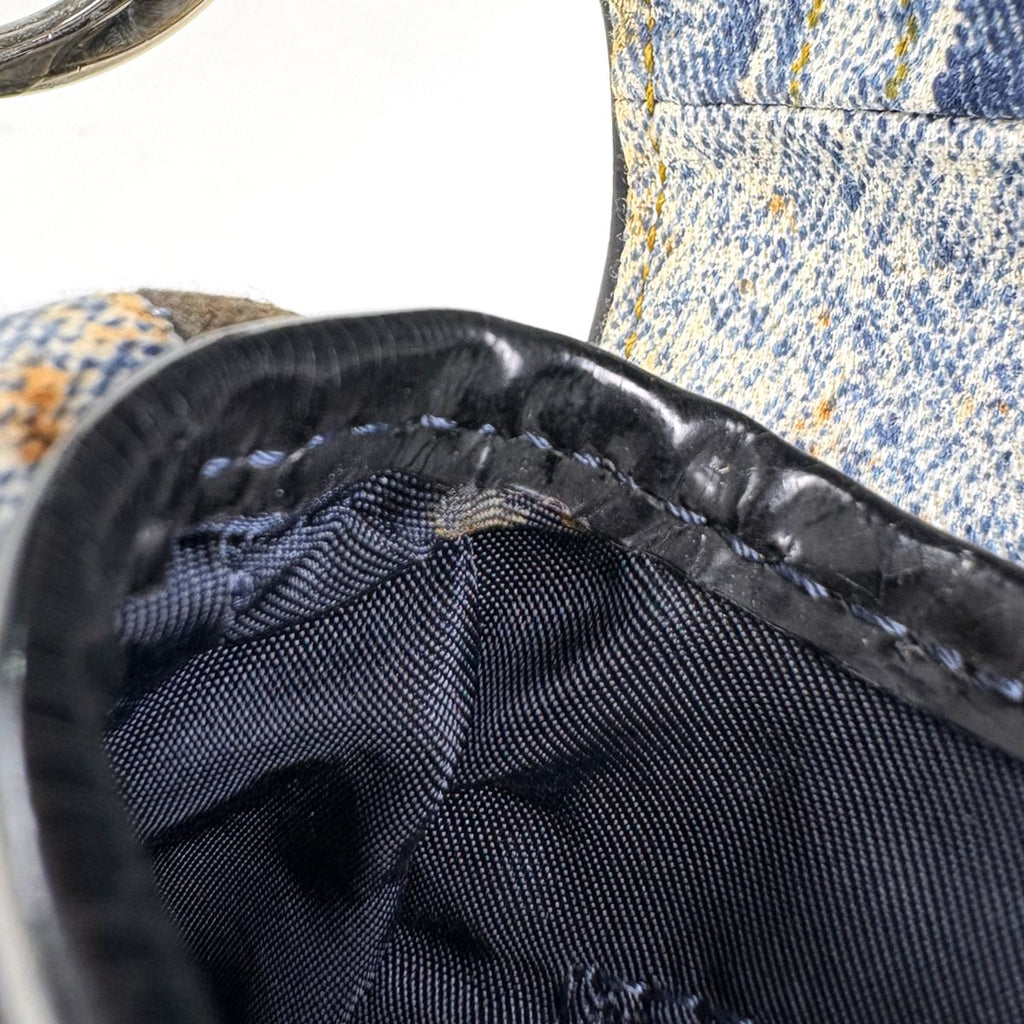 Dior Saddle Bag Denim Light Blue — view 9