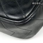 Chanel Shoulder Bag CC Logo Tassel Leather Black — view 6
