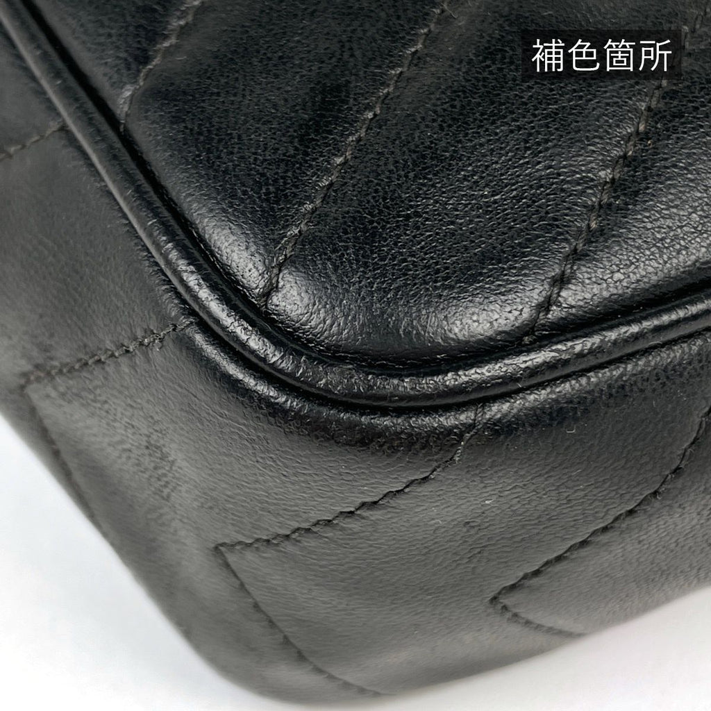 Chanel Shoulder Bag CC Logo Tassel Leather Black — view 5