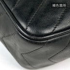 Chanel Shoulder Bag CC Logo Tassel Leather Black — view 5