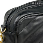 Chanel Shoulder Bag CC Logo Tassel Leather Black — view 9