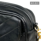 Chanel Shoulder Bag CC Logo Tassel Leather Black — view 8