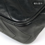 Chanel Shoulder Bag CC Logo Tassel Leather Black — view 4