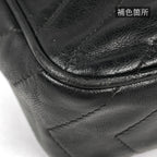 Chanel Shoulder Bag CC Logo Tassel Leather Black — view 3