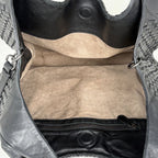 Bottega Veneta Shoulder Bag Intrecciato Leather Black — view 8