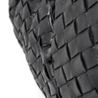 Bottega Veneta Shoulder Bag Intrecciato Leather Black — view 4