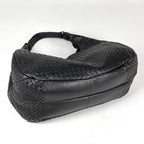 Bottega Veneta Shoulder Bag Intrecciato Leather Black — view 2