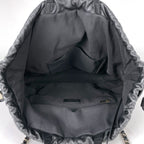 Chanel Tote CC Logo Quilted 2-Way Drawstring Leather Black — view 8