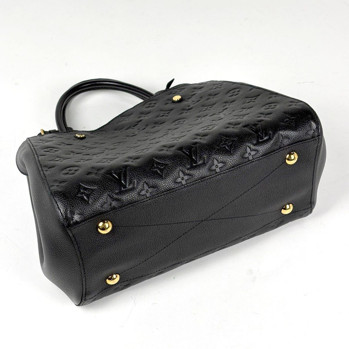 Louis Vuitton Montaigne MM 2-Way Shoulder Bag Monogram Empreinte Noir — view 2