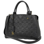 Louis Vuitton Montaigne MM 2-Way Shoulder Bag Monogram Empreinte Noir