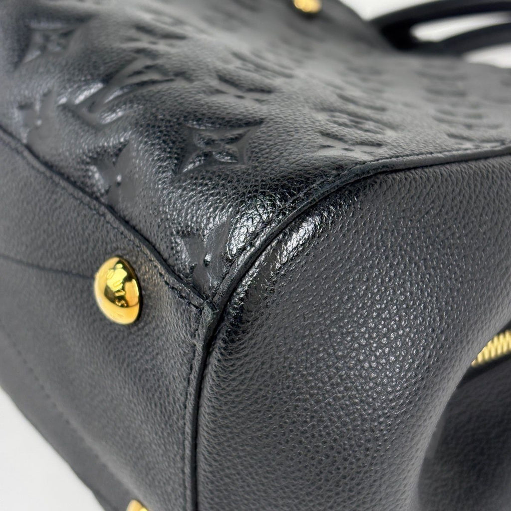 Louis Vuitton Montaigne MM 2-Way Shoulder Bag Monogram Empreinte Noir — view 3