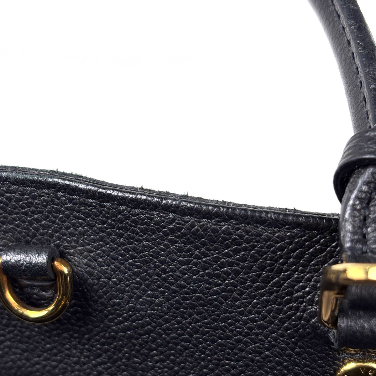Louis Vuitton Montaigne MM 2-Way Shoulder Bag Monogram Empreinte Noir — view 4