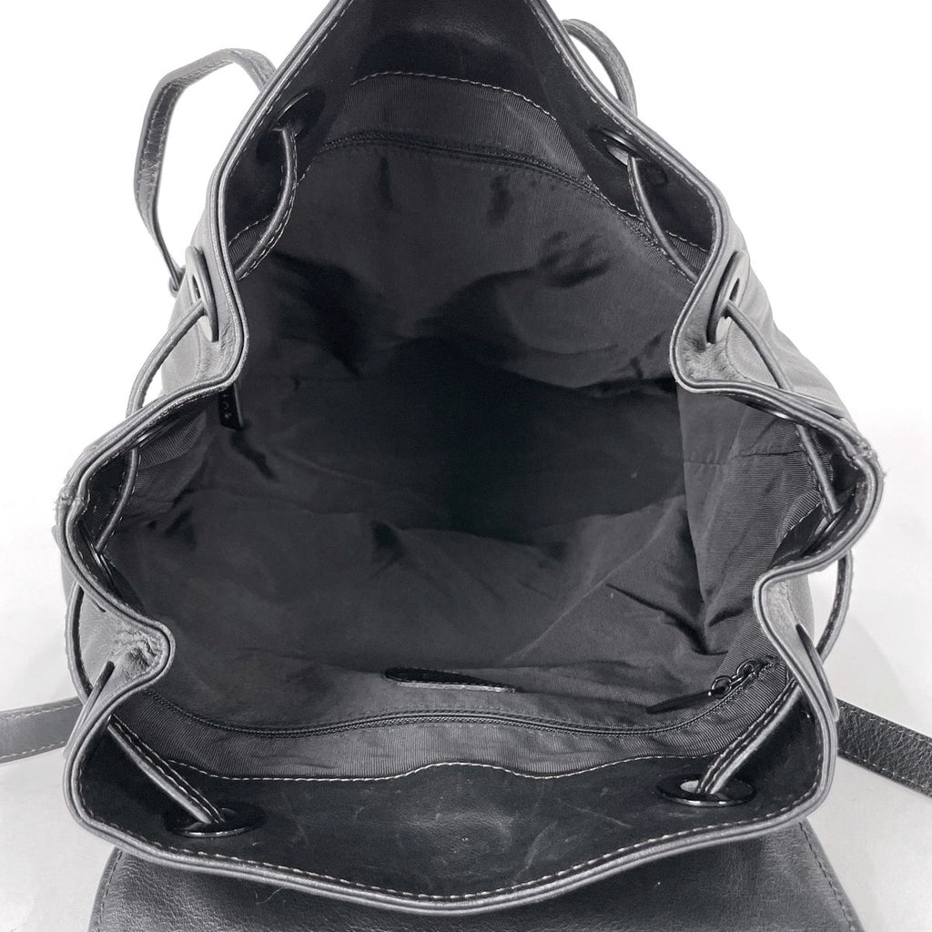 Chanel Backpack CC Logo Leather Black — view 8