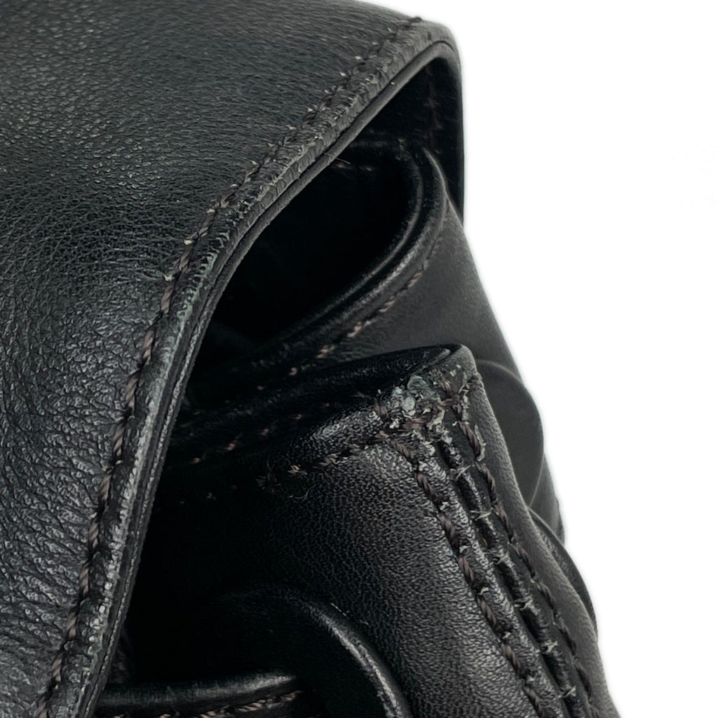 Chanel Backpack CC Logo Leather Black — view 7